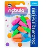 NEBULO Nebulo: 12-delni komplet barvnih radirk za namestitev na vrh svinčnika | Shoptok.si