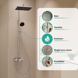 Hansgrohe 28747000 Activera Q 290/180 EcoSmart 1jet armatura za tuš s tuš setom | Shoptok.si