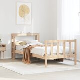 vidaXL Okvir kreveta bez madraca 90 x 190 cm od masivne borovine | shoptok.hr