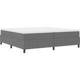  Krevet s podnicom s madracem svijetlosivi 200x200 cm Kordna tkanina | shoptok.hr