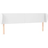  Vzglavje z ušesi belo 183x23x78/88 cm umetno usnje, (20792923) | Shoptok.si