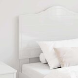  Vzglavje z vzglavjem Svetlo Belo 75 cm Konstruiran les, (5000110374) | Shoptok.si
