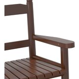  Stolica za ljuljanje za djecu smeđa od masivnog drva topole - Smeđa 1 | shoptok.hr