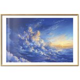  Plakat When the Sky Becomes Canvas: A Masterpiece of Nature in the Clouds 30x21 Zlatni okvir s margom | shoptok.hr