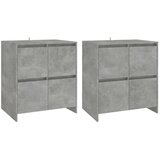  Komode 2 kom siva boja betona 70 x 41 x 75 cm konstruirano drvo | Eponuda.ba