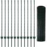 Euro ograda s postom 25 x 1,2 m Čelik premazan PVC-om Zelena | shoptok.hr