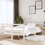 Furnova Posteljni okvir bel 135x190 cm trden les, (21941018) Cene