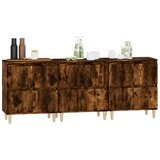  Komode 3 kom boja dimljenog hrasta 60x35x70cm konstruirano drvo | Eponuda.com
