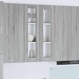  Viseča omarica s polico Riga Siva Sonoma 60 x 31 x 100 cm | Shoptok.si