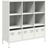  Visoka komoda bijela 101,5x39x103,5 cm čelična | shoptok.hr