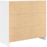 vidaXL Komoda s predalom bela 80x34x76 cm inženirski les | Shoptok.si