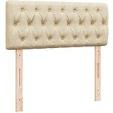 vidaXL Otomanski okvir kreveta s madracem krem 120x200cm od tkanine | shoptok.hr