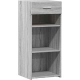 vidaXL Komoda siva sonoma 40x42,5x93 cm inženirski les | Shoptok.si