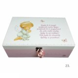 Angel varuh na škatlici spominov za deklice kot darilo za krst ali rojstni dan - 23. - 18050 Cene
