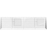  Kavez za piliće Srebrno 215 x 55 x 55 cm Cinkani čelik | shoptok.hr