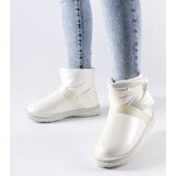 Gemre Beige Shiny Short Snow Boots Delaune | Shoptok.si