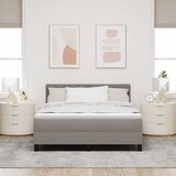  Krevet s opruga kutije Sivo-smeđa 160 x 200 cm tkanina | shoptok.hr