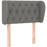 Maison Chic vzglavna omarica - nočna omarica - posteljna omarica z ušesi temno sivo 83x23x78/88 cm blago, (21708025) Cene