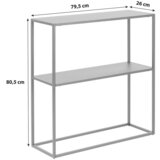 MID.YOU konzolna mizica, 79,5/80,5/26 cm črna | Shoptok.si