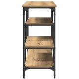  Konzolni stol s policom hrast artisan 100 x 35 x 75 cm | shoptok.hr