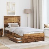  Krevetna konstrukcija Staro drvo 90 x 190 cm Konstruirano drvo | shoptok.hr