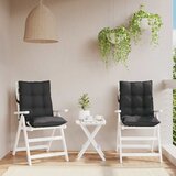  Jastuci za stolice s niskim naslonom 2 kom crni tkanina Oxford | shoptok.hr