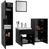 vidaXL set kupaonskog namještaja od iverice crni | shoptok.hr
