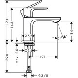 Hansgrohe 72503000 rebris s 80 armatura za umivalnik za hladno vodo Cene