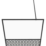 Pregrada za tuširanje s prozirnim staklom ESG 115 x 195 cm crna | shoptok.hr
