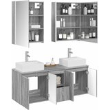  Set ormarića za kupaonicu 5 kom. Siva Sonoma Konstruirano drvo | shoptok.hr