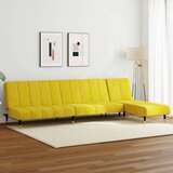  2-dijelni set sofa žuti baršunasti | shoptok.hr