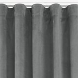  Curtain VILA color graphite style classic transparent wave tape 7 cm velvet 200x270 HOMEDE | shoptok.hr