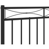  Metalno uzglavlje crno 200 cm | shoptok.hr