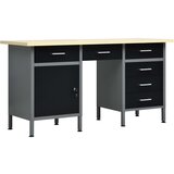 vidaXL radni stol crni 160 x 60 x 85 cm čelični Cijene