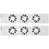 Komplet 2x ventilatora za grejanje 5/230V, beo