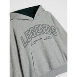Sinsay Oversize hoodie s natpisom Slike