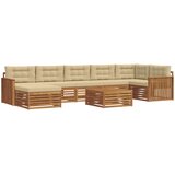  Set vanjskih sofa 8 kom. Prirodna i bež | shoptok.hr