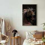  Slika - Fiery Wind (1 Part) Vertical 40x60 U prirodnom drvenom okviru | shoptok.hr