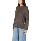 Only Puloverji ONLRENE LIFE LS BUTTON O-NECK CC KNT 15350612 Kostanjeva | Shoptok.si