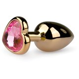 EasyToys - Anal Collection Kovinski analni čep No. 3, zlat/roza | Shoptok.si