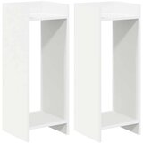  Stalak za biljke s policom 2 pcs Bijeli 30 x 30 x 80 cm | shoptok.hr