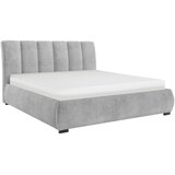 MID.YOU OBLAZINJENA POSTELJA 160 cm x 200 cm , les, tekstil, leseni material siva | Shoptok.si