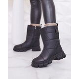 Resti Black matte women's boots with thicker sole Holeopi | Shoptok.si