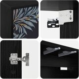  ormar za montažu na zid DOKKUM 102 x 33 x 40 cm Crni hrast | shoptok.hr
