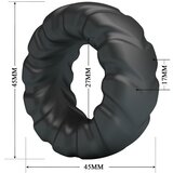 Crazy Bull stimulacijski obroč za penis (črn) | Shoptok.si