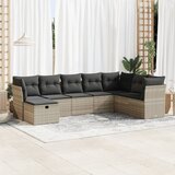 vidaXL 8-dijelni set vrtnih sofa od poliratana s jastucima svjetlosivi | shoptok.hr