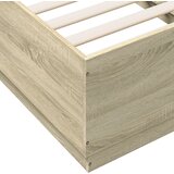  Okvir za krevet boja hrasta 90 x 190 cm od konstruiranog drva | shoptok.hr