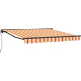 vidaXL Avtomatska Zaslonka v Rumeni in Oranžni, 300 x 250 cm | Shoptok.si