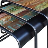  Komplet mizic 3 kosi trden predelan les, (20714277) | Shoptok.si