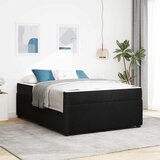  Krevetna konstrukcija Crna 160 x 200 cm tkanina | shoptok.hr